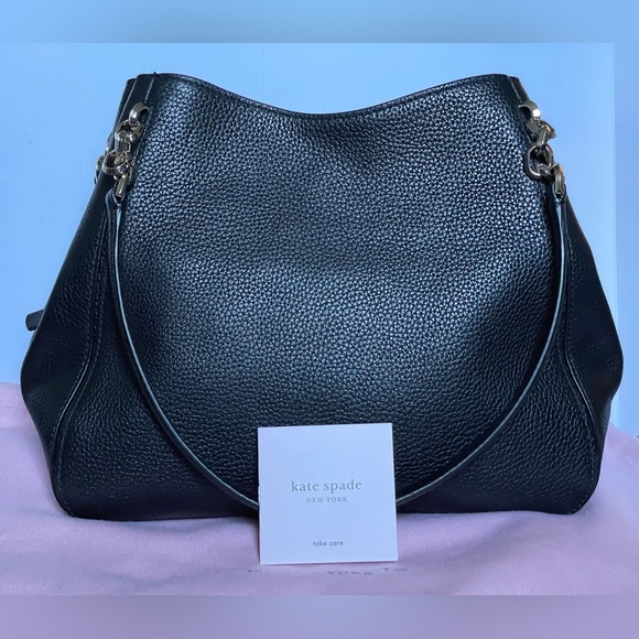 Kate Spade Hailey Black Medium Shoulder Bag - Picture 2 of 10